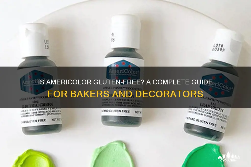 is americolor gluten free
