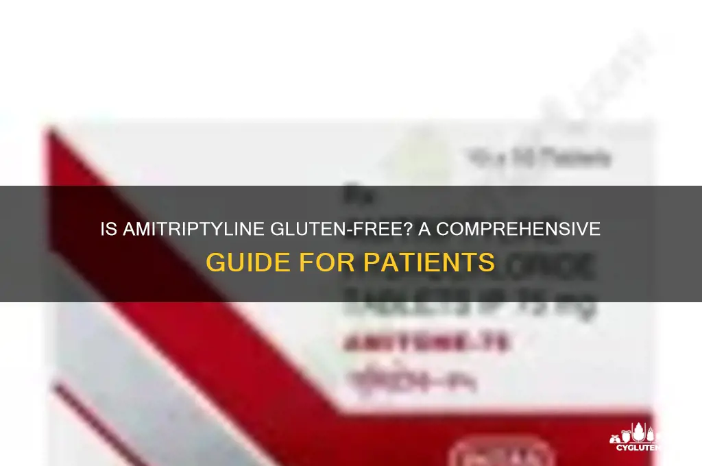 is amitriptyline gluten free