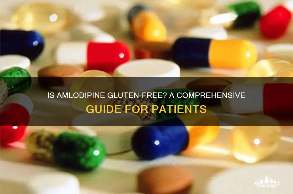 is amlodipine gluten free