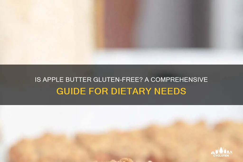 is apple butter gluten free