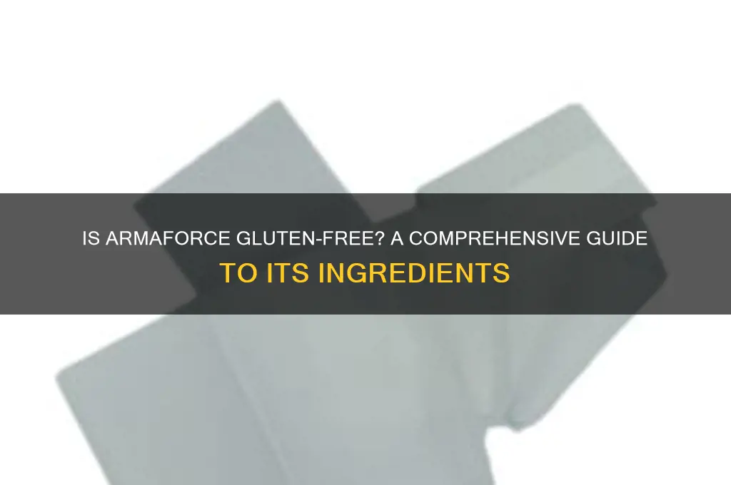 is armaforce gluten free