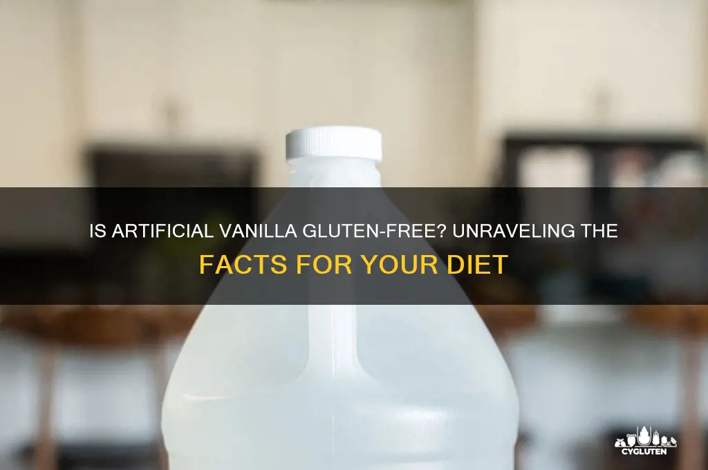 is artificial vanilla gluten free