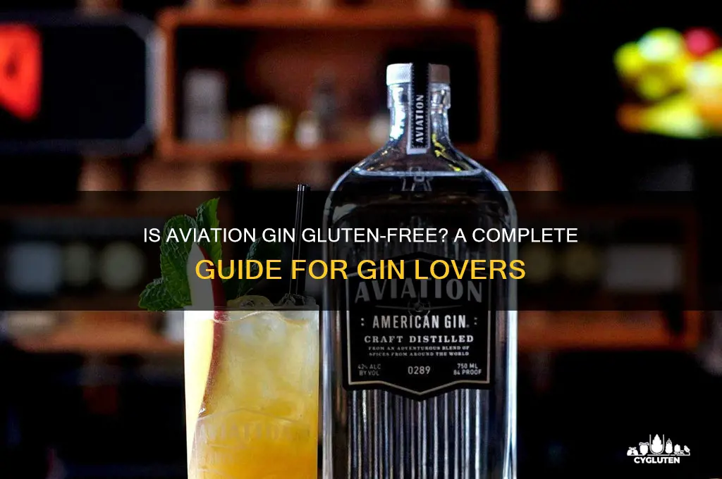 is aviation gin gluten free