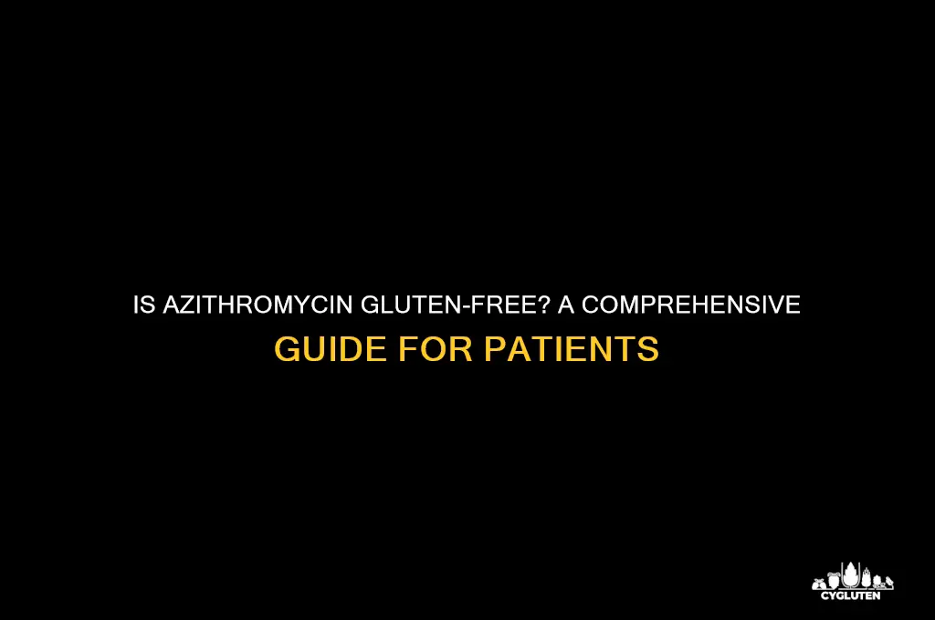 is azithromycin gluten free