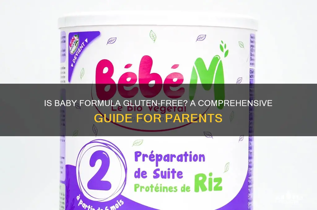 is baby formula gluten free