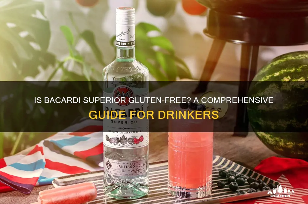 is bacardi superior gluten free