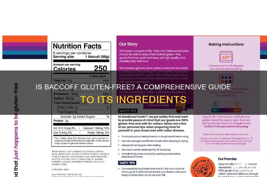 is baccoff gluten free
