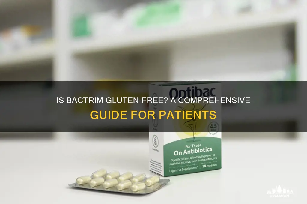 is bactrim gluten free