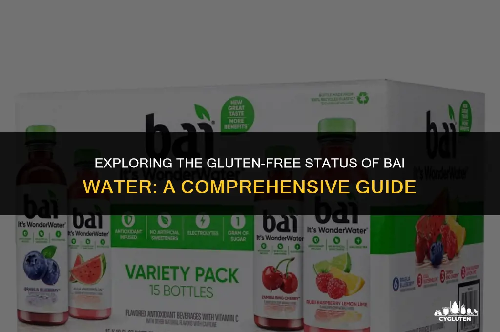 is bai water gluten free