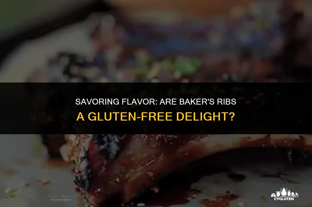 is bakers ribs gluten free