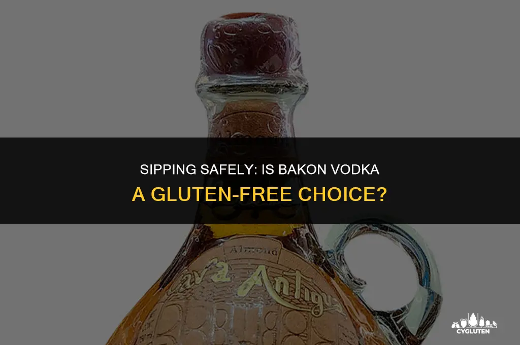 is bakon vodka gluten free