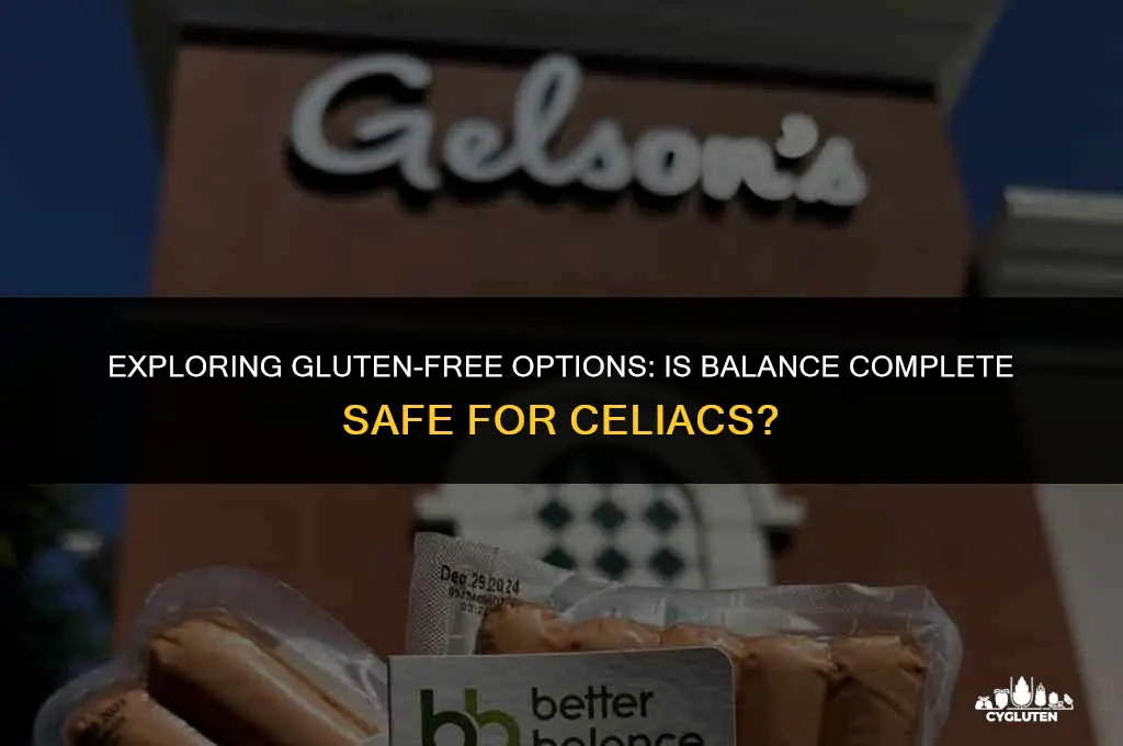 is balance complete gluten free