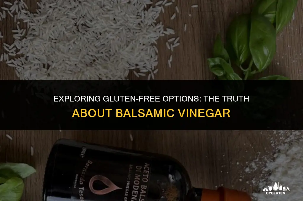 is balsalmic vinegar gluten free