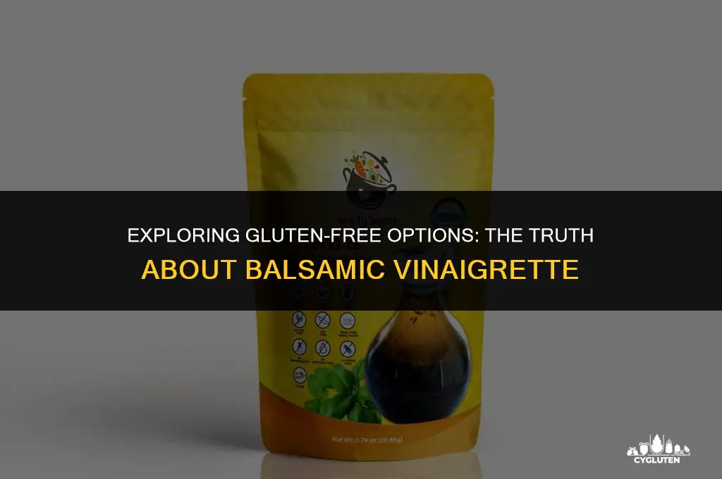 is balsamic vinagrette gluten free