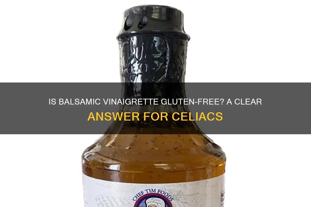 is balsamic vinaigrette gluten free