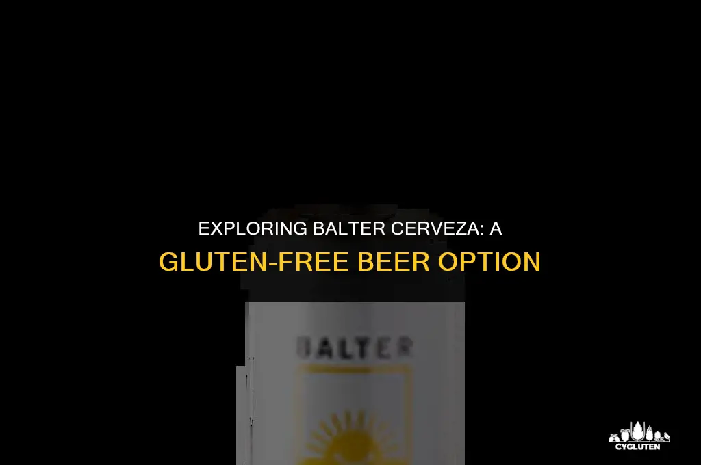 is balter cerveza gluten free