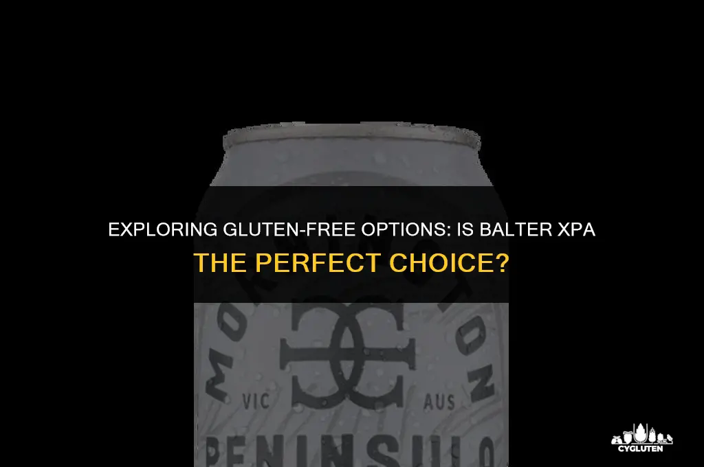 is balter xpa gluten free