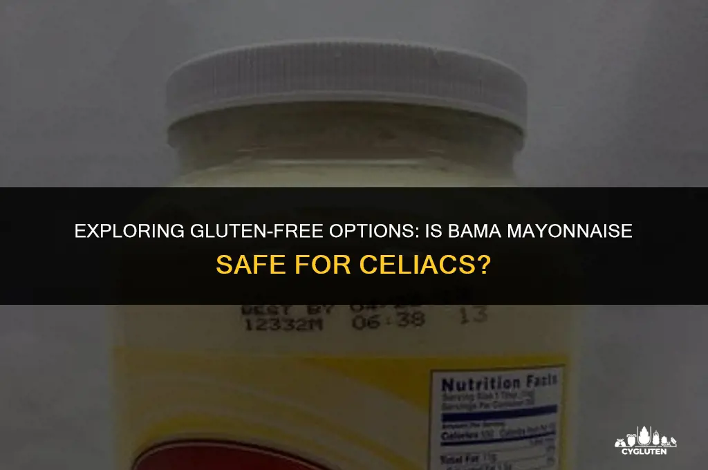 is bama mayonnaise gluten free