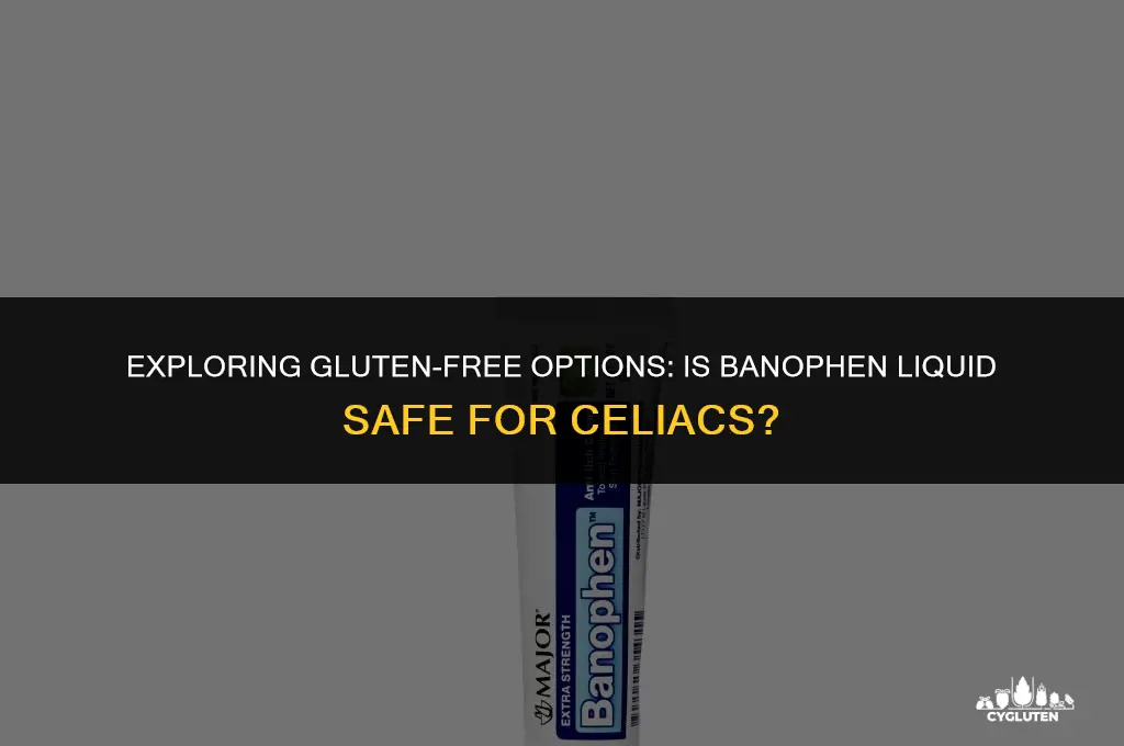 is banophen liquid gluten free