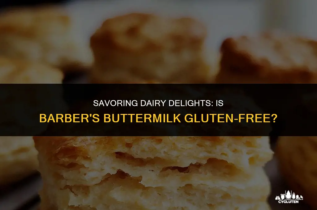 is barbers buttermilk gluten free