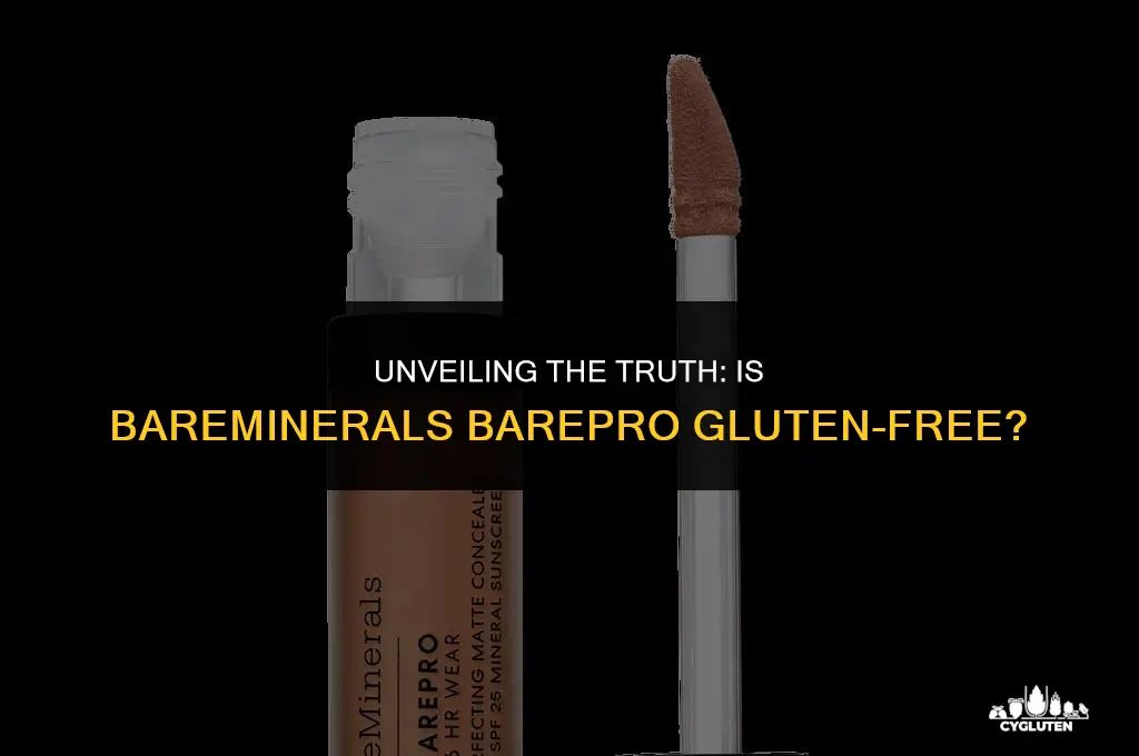 is bareminerals barepro gluten free