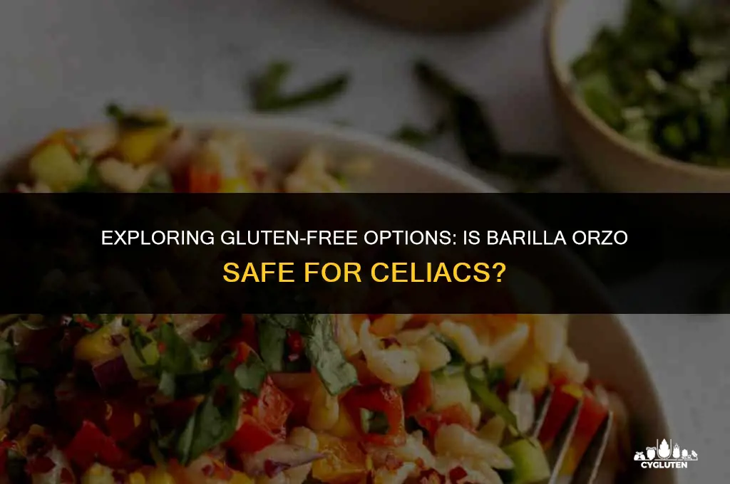 is barilla orzo gluten free