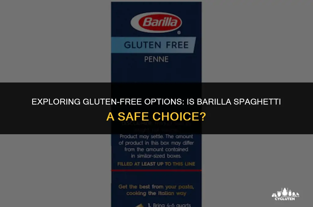 is barilla spaghetti gluten free