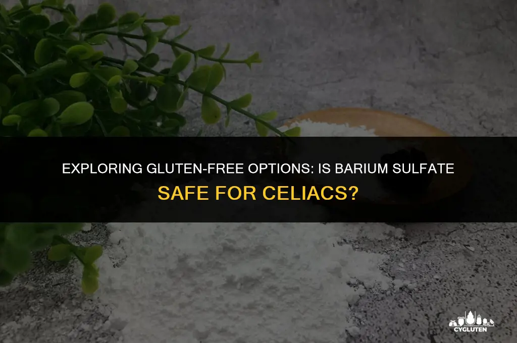 is barium sulfate gluten free