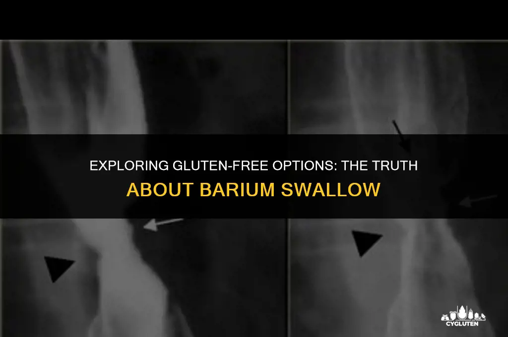 is barium swallow gluten free