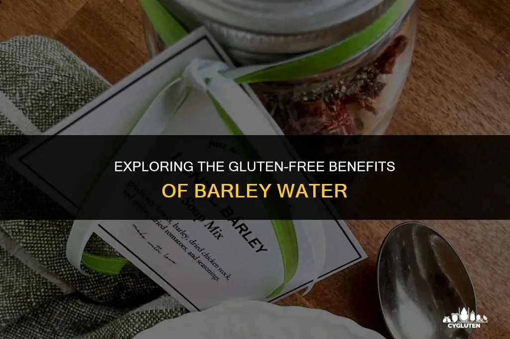 is barley water gluten free