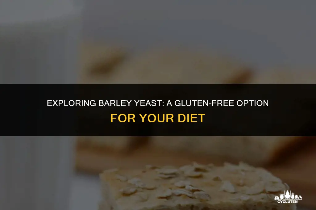 is barley yeast gluten free