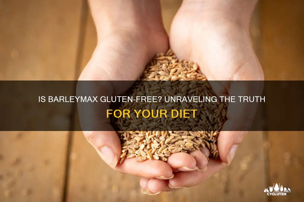 is barleymax gluten free