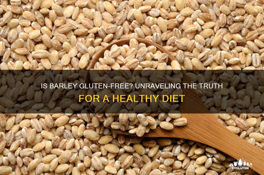is barrley gluten free