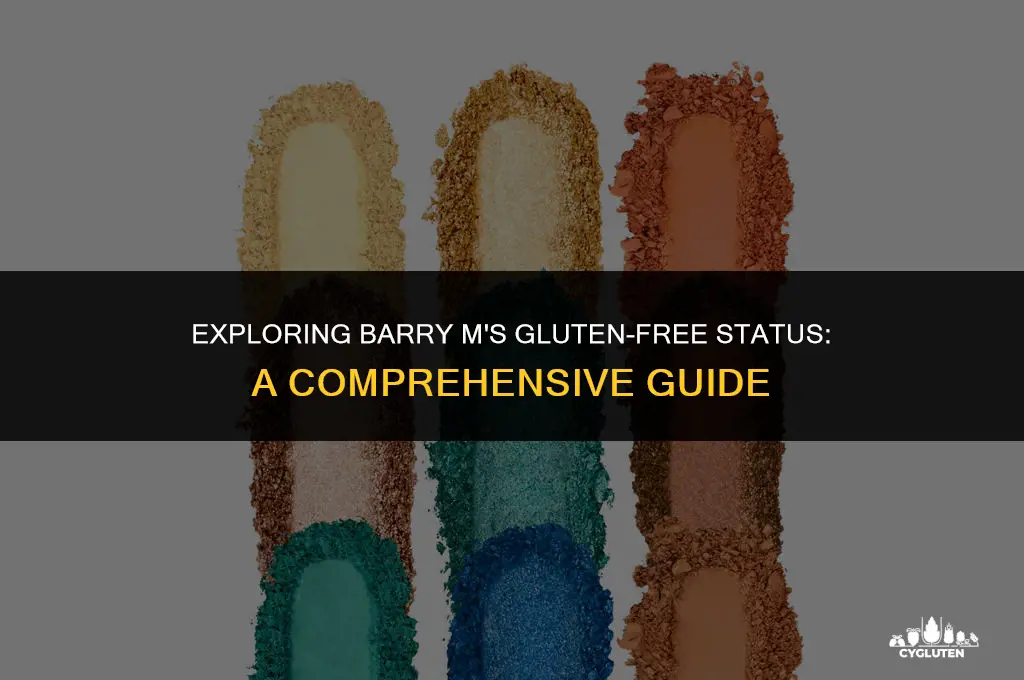 is barry m gluten free