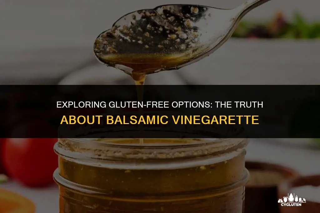 is basalmic vinegarette gluten free
