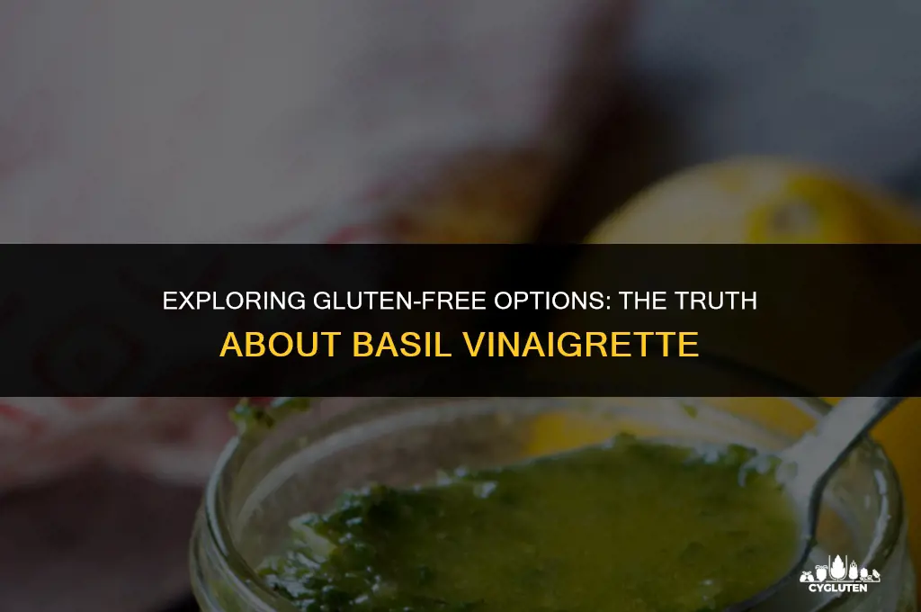is basil vinaigrette gluten free
