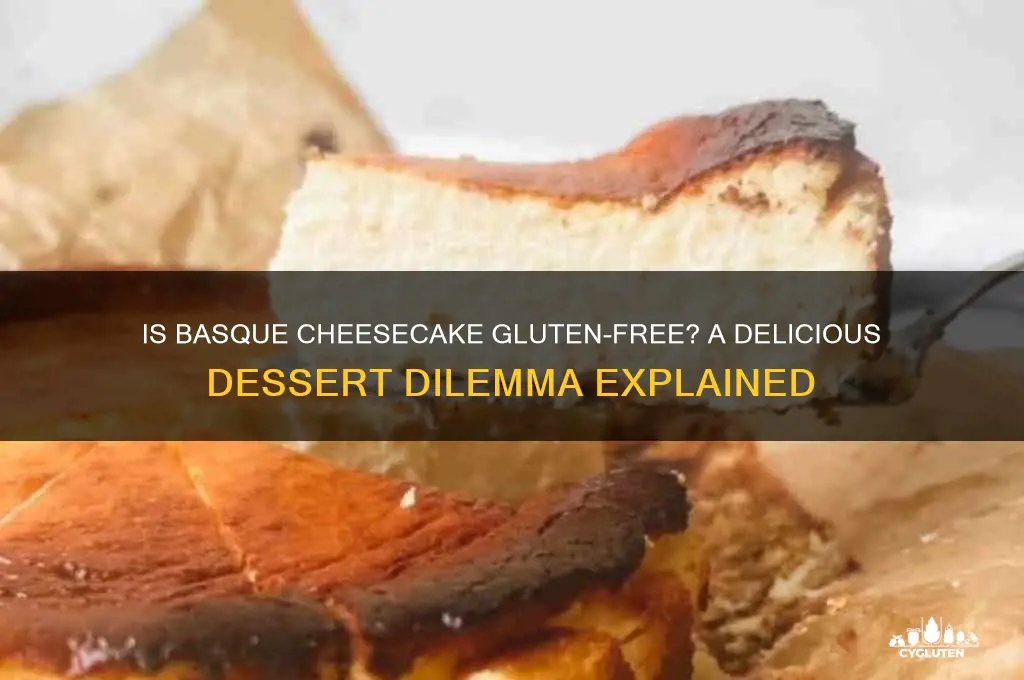 is basque cheesecake gluten free