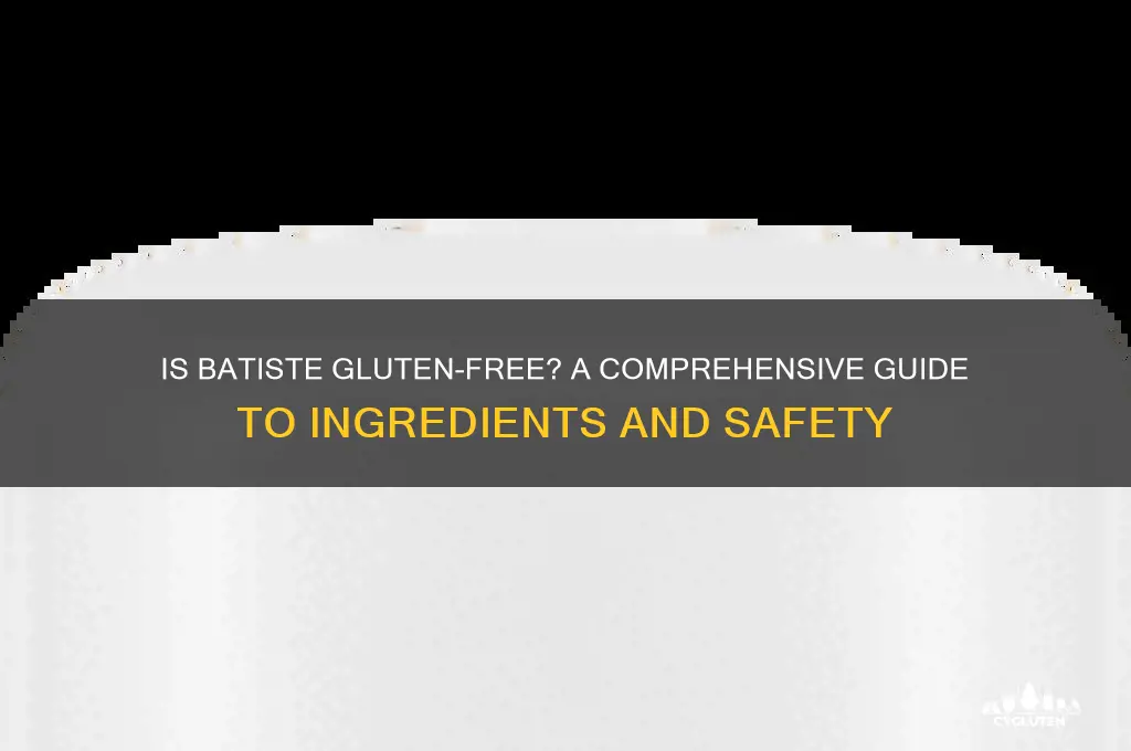 is batiste gluten free