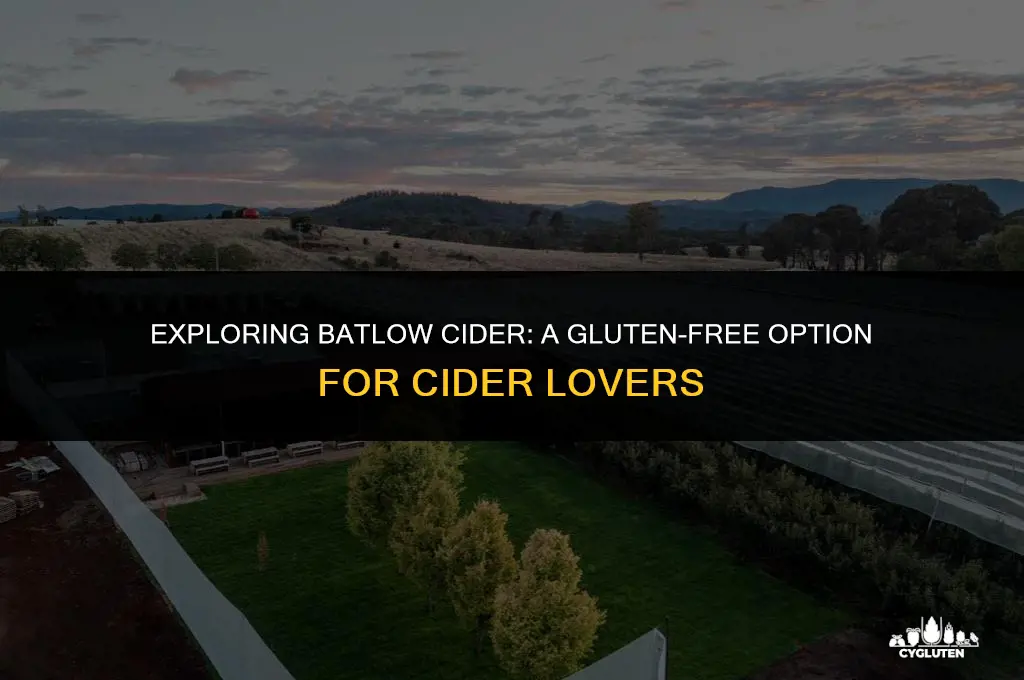 is batlow cider gluten free