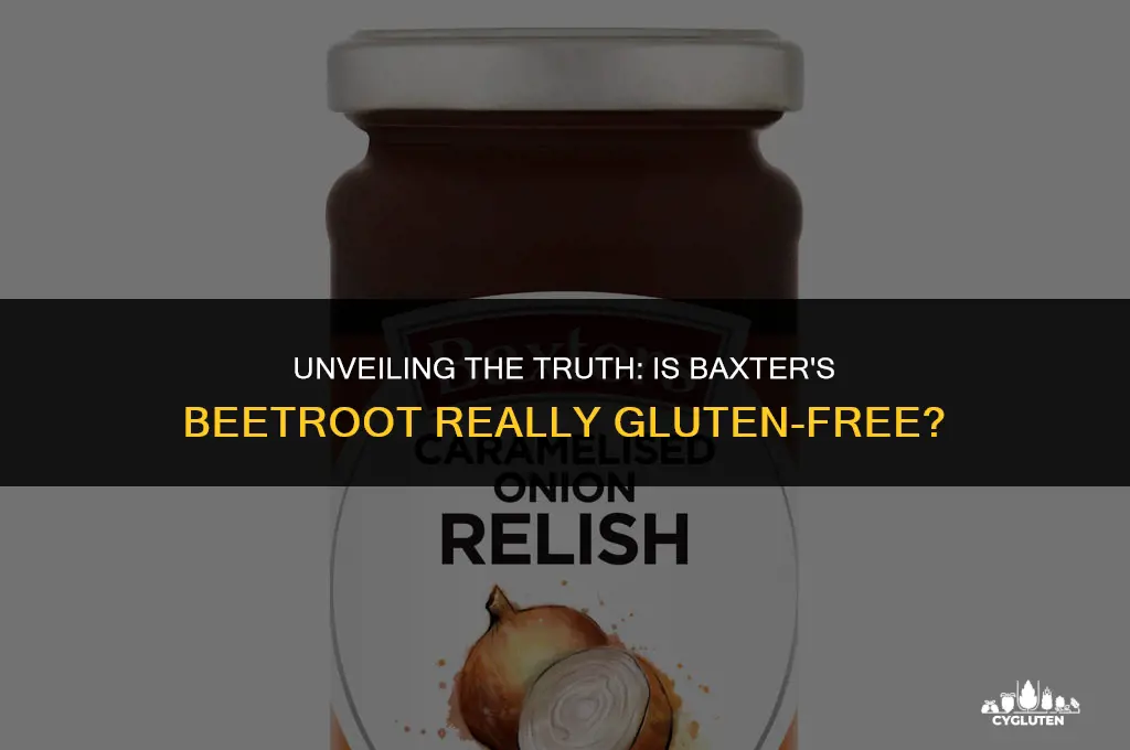is baxters beetroot gluten free
