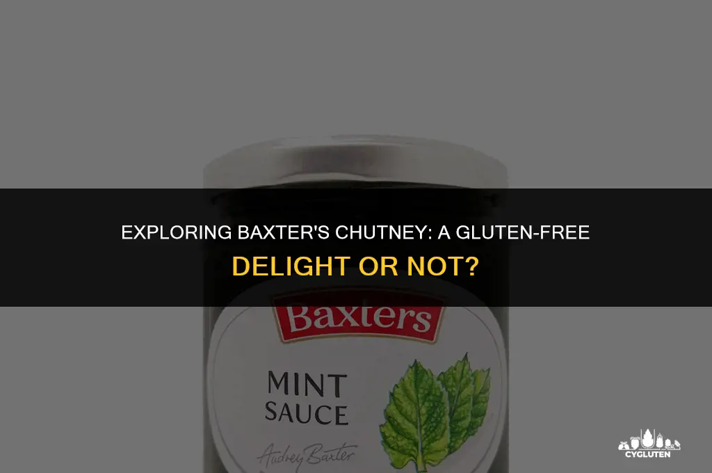 is baxters chutney gluten free