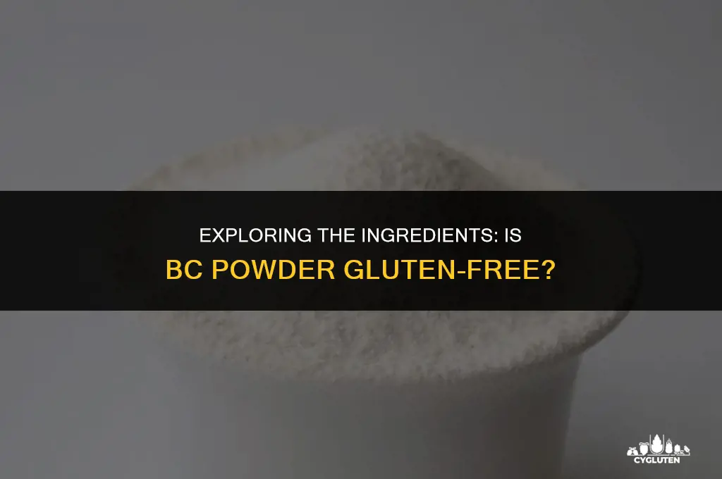 is bc powder gluten free