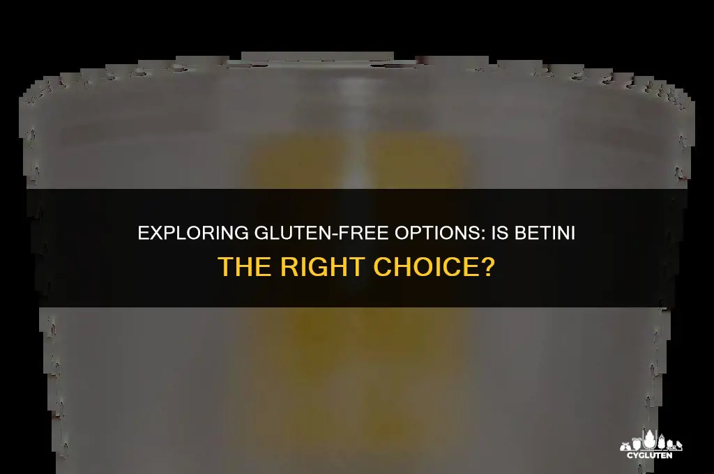 is be tini gluten free