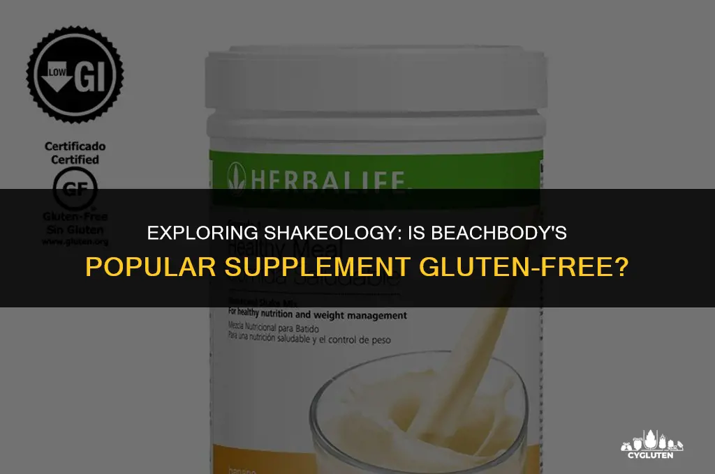 is beachbody shakeology gluten free