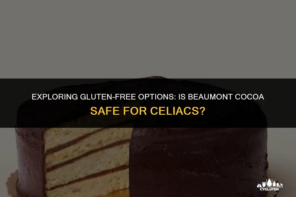 is beaumont cocoa gluten free