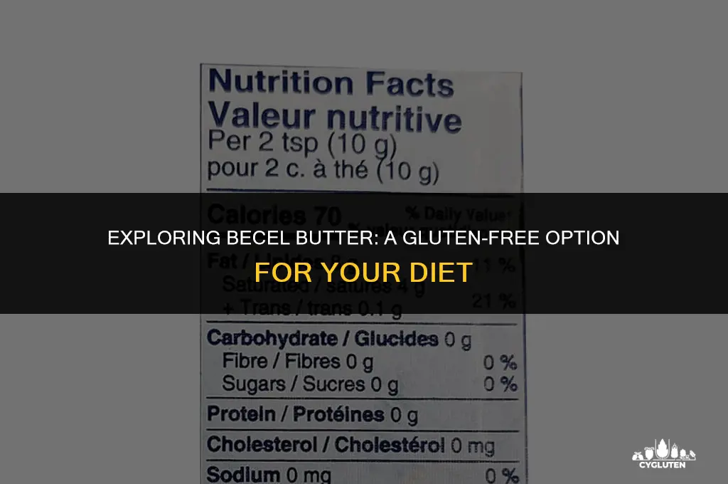 is becel butter gluten free