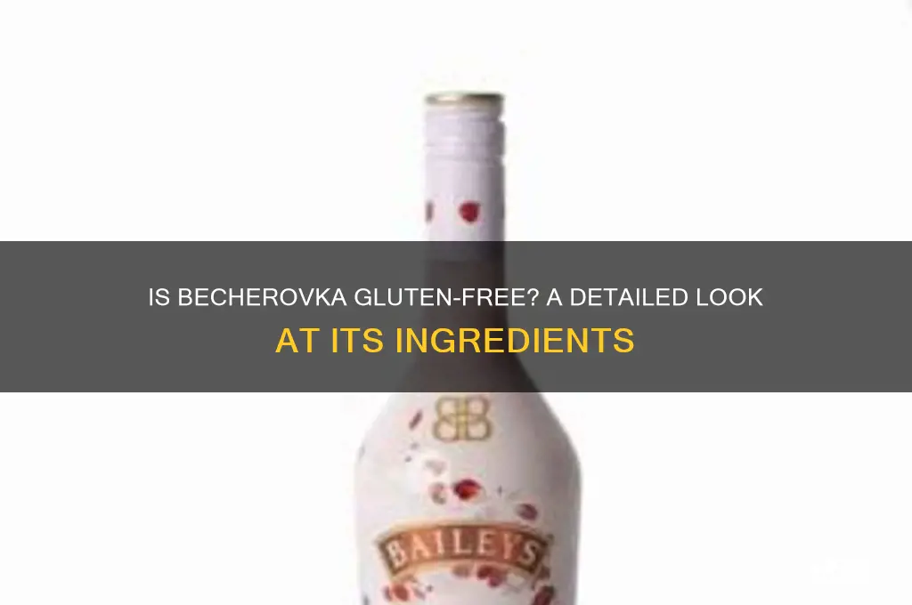 is becherovka gluten free