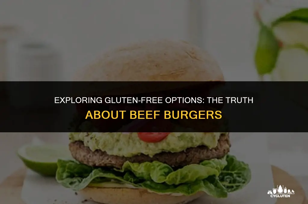 is beef burger gluten free