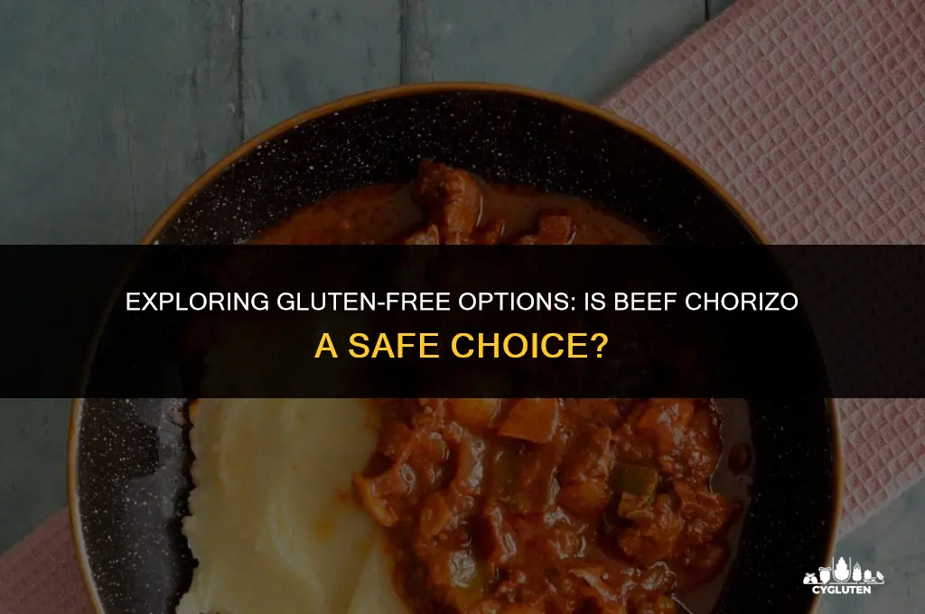 is beef chorizo gluten free