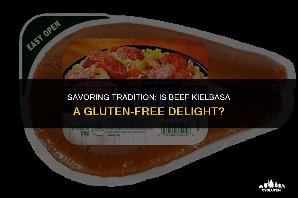 is beef kielbasa gluten free